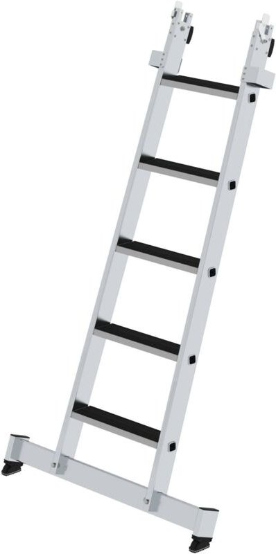 Stufen-Glasreinigerleiter Unterteil mit nivello-Traverse 5 Stufen - 012027 - Günzburger Steigtechnik