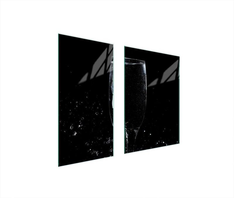 GLASSCHUTZPLATTE 75x52 WEIN