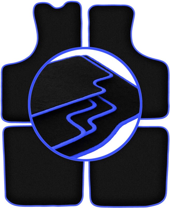 CARLUX-BLUE Autofußmatten für: Skoda 1000MB Limousine (1966-1969)
