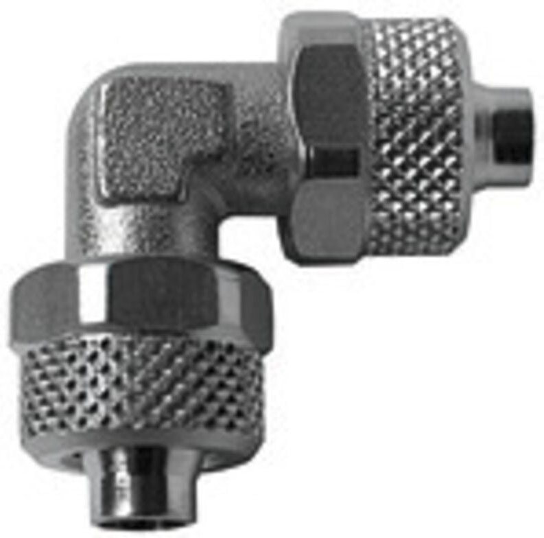 Winkelverbinder »value line«, für Schlauch 6/4, Messing vern. - Riegler