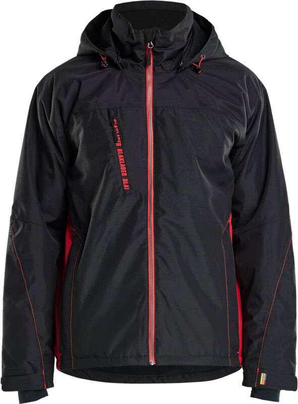 Arbeitsjacke mit technischem Futter 4890 - Schwarz/Rot 4XL