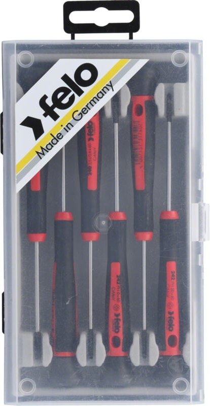 6-teiliges Präzisionsschraubendreher-Set. SL/PH Felo 24096166