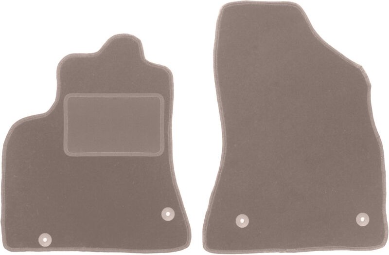Beige Vordermatten für: Peugeot Partner II 5-Sitzer (2008-2018)