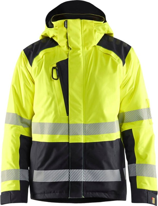 Winter-Arbeitsjacke Hochsichtbarkeit 4455 - Gelb/Schwarz XL