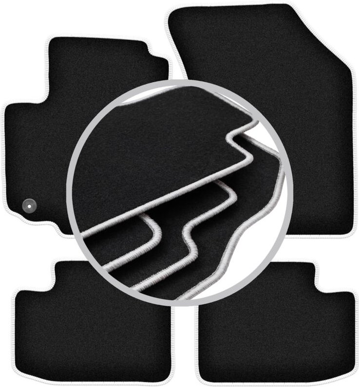 CARLUX-SILVER Autofußmatten für: Fiat Sedici Fließheck (2006-2014)