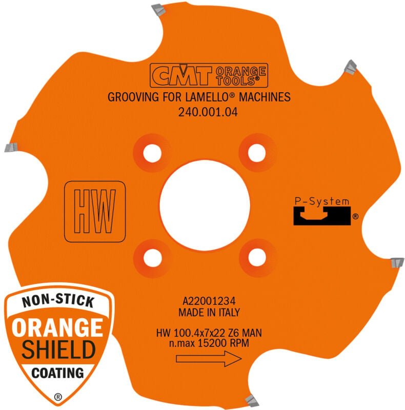 240.001.04 KREISMESSER FÜR LAMELLO® ZETA P® HW 100,4x7,0/4,0x22 Z6 TCG