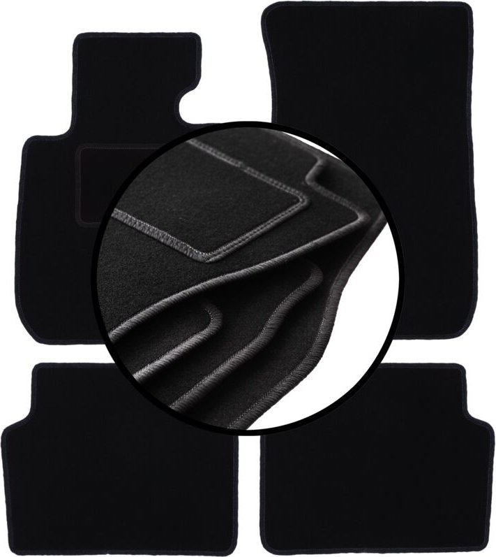 Komplettset Veloursmatten für: BMW 3 E91 Kombi, Touring (2004-2011)