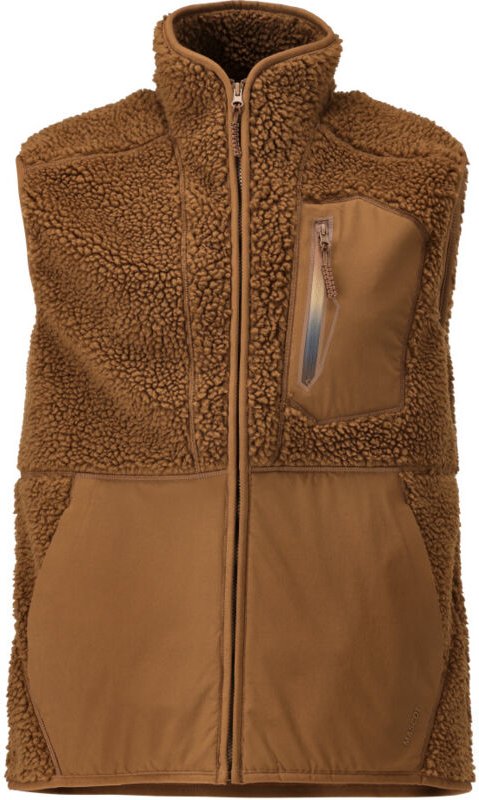 Mascot - Faserpelz Thermo-Weste mit Reißverschluss Gr. 3XL, Nussbraun