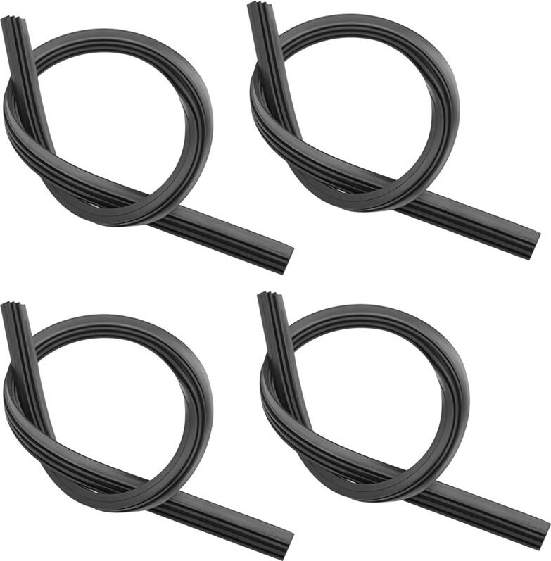 Beijiyi - 4 Stück Ersatz-Wischerblätter aus Gummi, 800 mm Universal-Scheibenwischerstreifen, Ersatzgummi