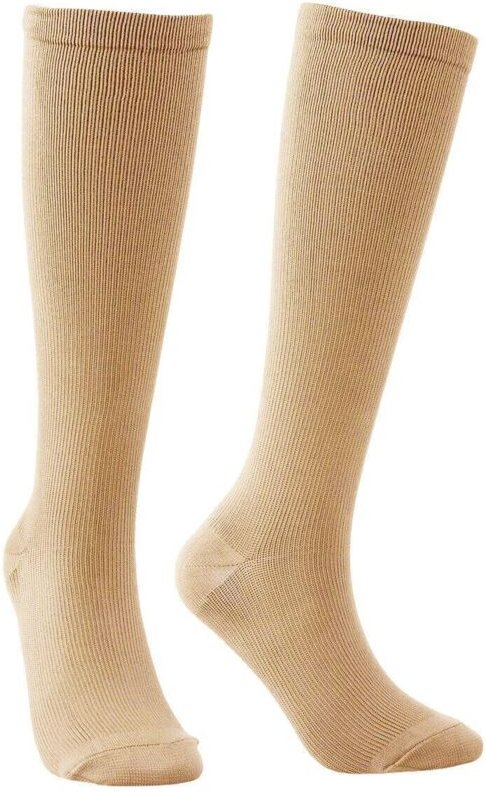 Bequeme kompressionssocken - beige