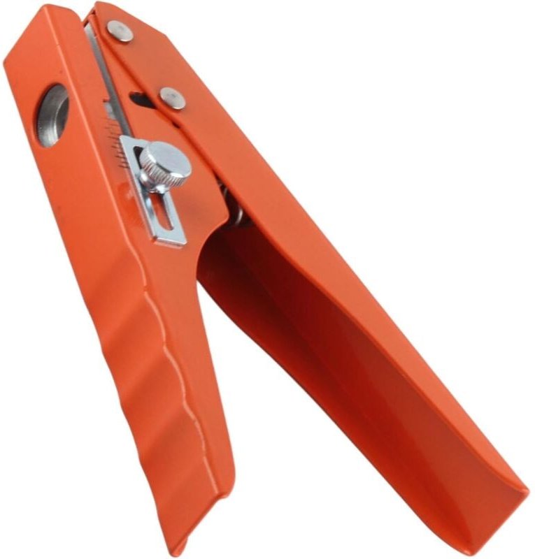 Kantenband-Stanzzange, Einzellochstanzer, Hochleistungs-Kantenband-Stanzzange, PVC-Kartenwerkzeug, 8 mm flache schräge Ö...