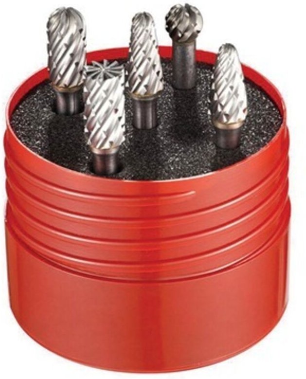 Frässtiftesatz Nr.4 5tlg.HM Verz.B/C/D/F/L Runddose Dormer