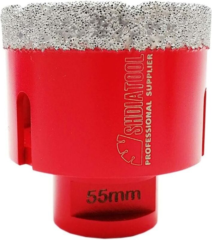 Thumbnail - Ineasicer 55 mm Diamantbohrer, Kernbohrer mit M14-Gewinde zum Trockenbohren in Porzellanfliesen, Granit, Marmor