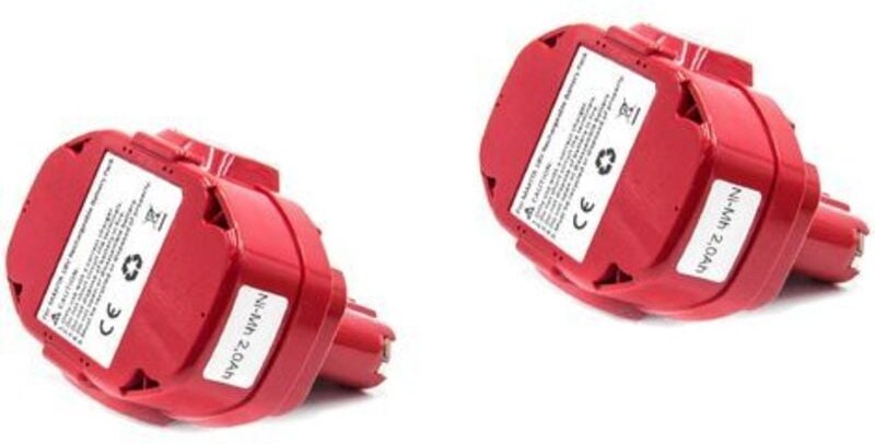 2x Akku kompatibel mit Makita 5046DWFE, 5046DWDE, 5621DWA, 5620DWD, 5621RDWA, 5621DWD, 6343D Werkzeug (2000 mAh, NiMH, 1...