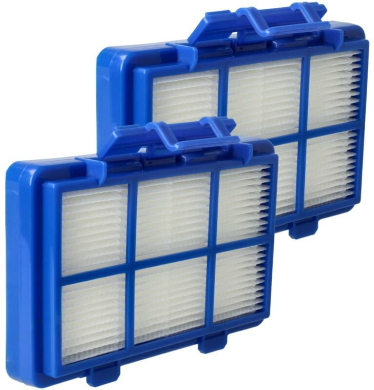 Filterset 2x Staubsaugerfilter kompatibel mit Philips PowerGo FC8243/09, FC8244/09, FC8245/09 Staubsauger - hepa Filter ...