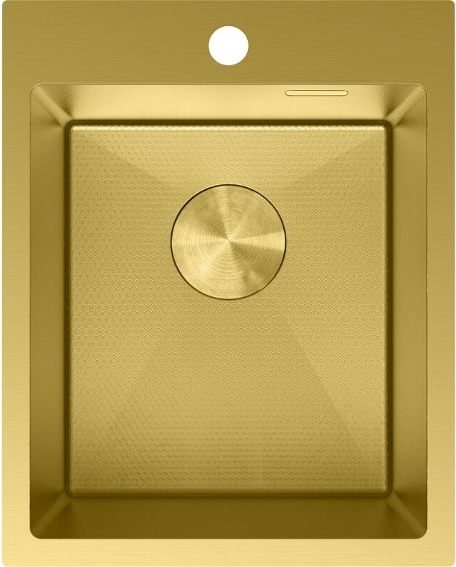 Mexen - Solix Edelstahlspüle 1-Becken 400 x 500 mm, gold hc - 6406401000-55HC