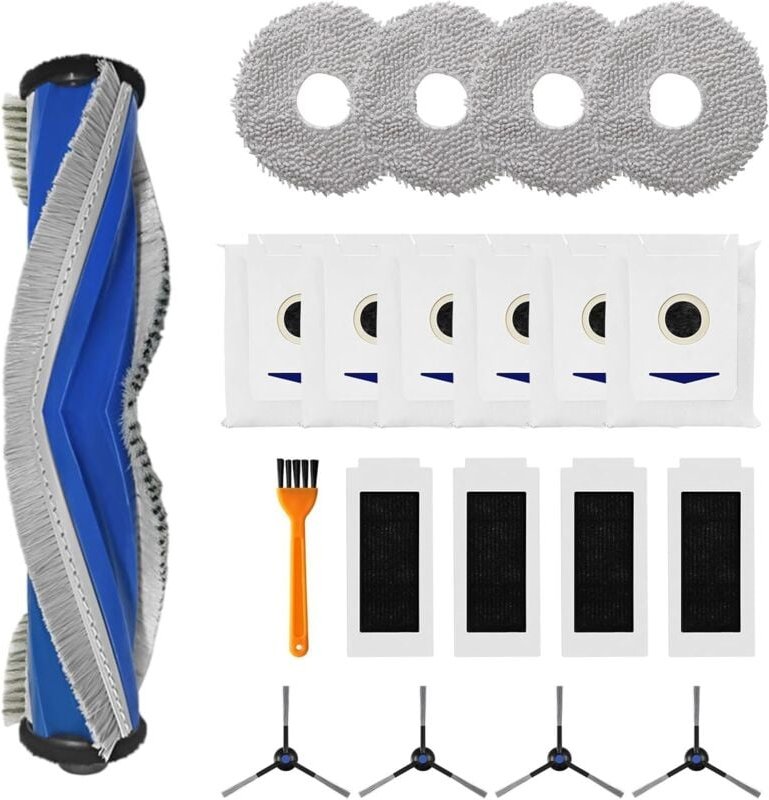 20er-Pack Zubehör für Ecovacs Deebot T30 Pro Omni / T30 Omni / T30 Max Roboterstaubsauger, 1 Hauptbürste, 4 Seitenbürste...