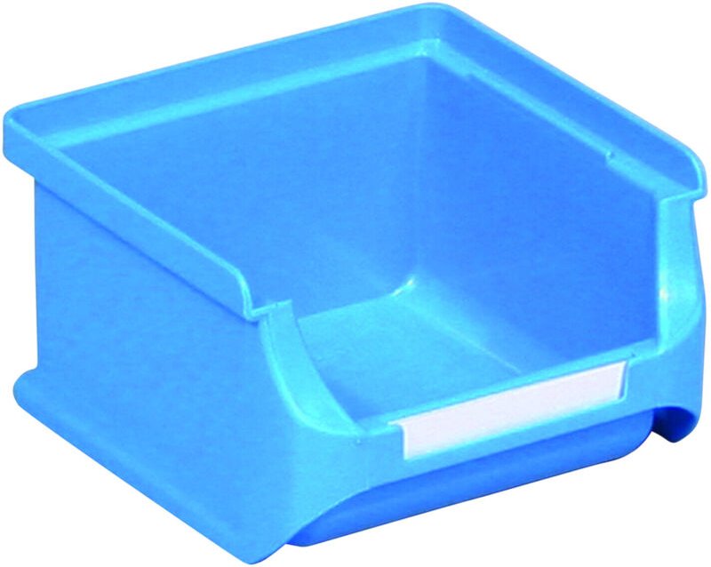 Etikett weiß mit Folie für Sichtlagerkasten 1, 2, 2L, 2B