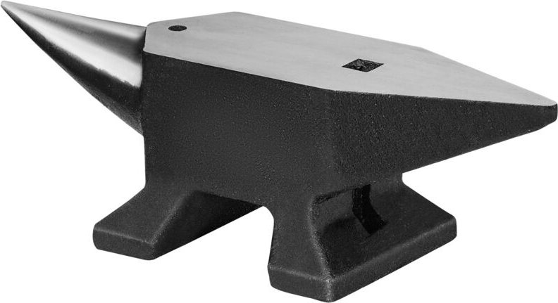 Mophorn-Amboss mit einem Horn, 22 Pfund Gussstahl, Schmiedeamboss mit hoher Härte und rundem und quadratischem Loch, gro...