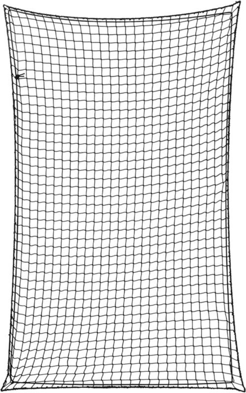 Anhängernetz mit Gummiseil Schwarz 4x2,5 m pp Vidaxl