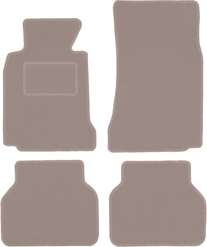 Beige Veloursmatten für: BMW 5 E39 Limousine, Kombi, Touring (1996-2004)
