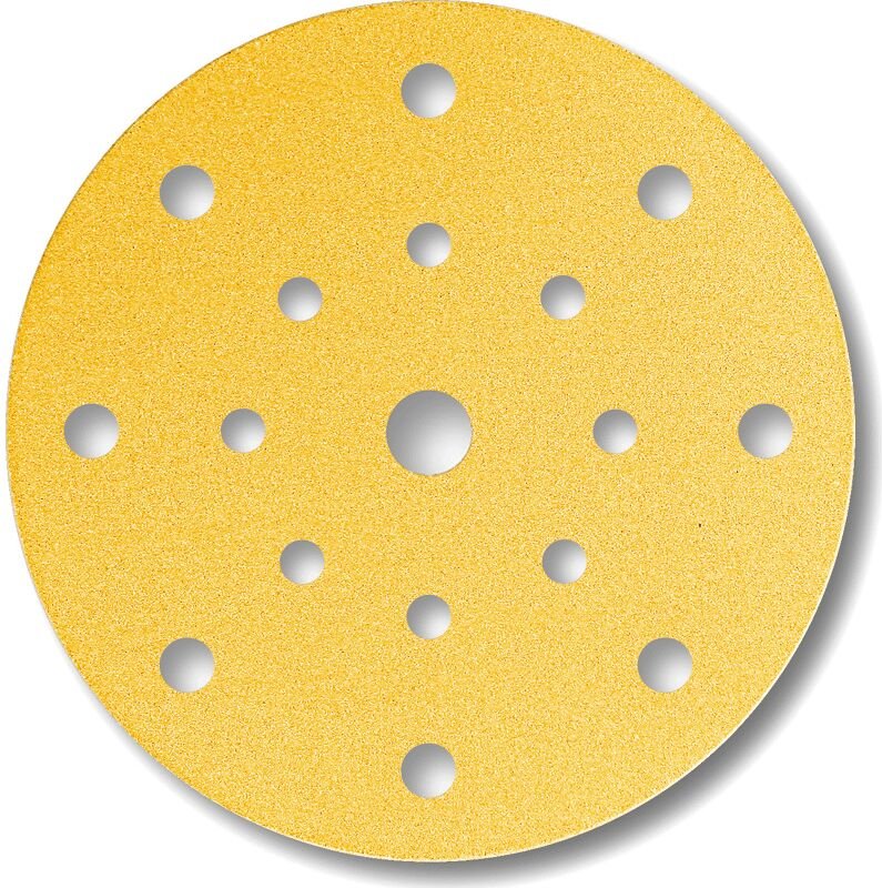 Gold-Schleifmittel-Scheiben ø 150 mm 17-Loch K220 - Mirka