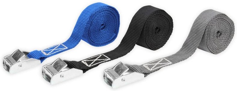 Spanngurt 10321, 250x2,5 cm, mit Klemmverschluss, 250 daN, 2 Stück - LAS