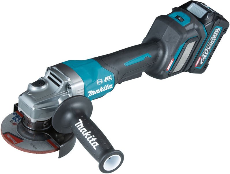 GA028GM201 Mini meuleuse d'angle bl 40Vmax 40 Ah xgt 115 mm aws (2 Batteries et Chargeur) - Makita