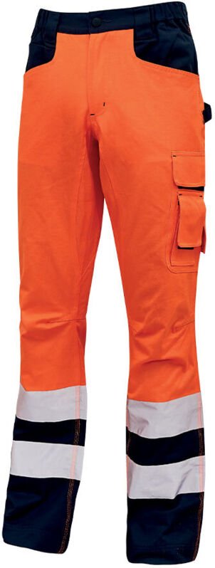 Arbeitshose mit Hochsichtbarkeitsfutter RADIANT – Neonorange XL – FR (46) – EU (52)