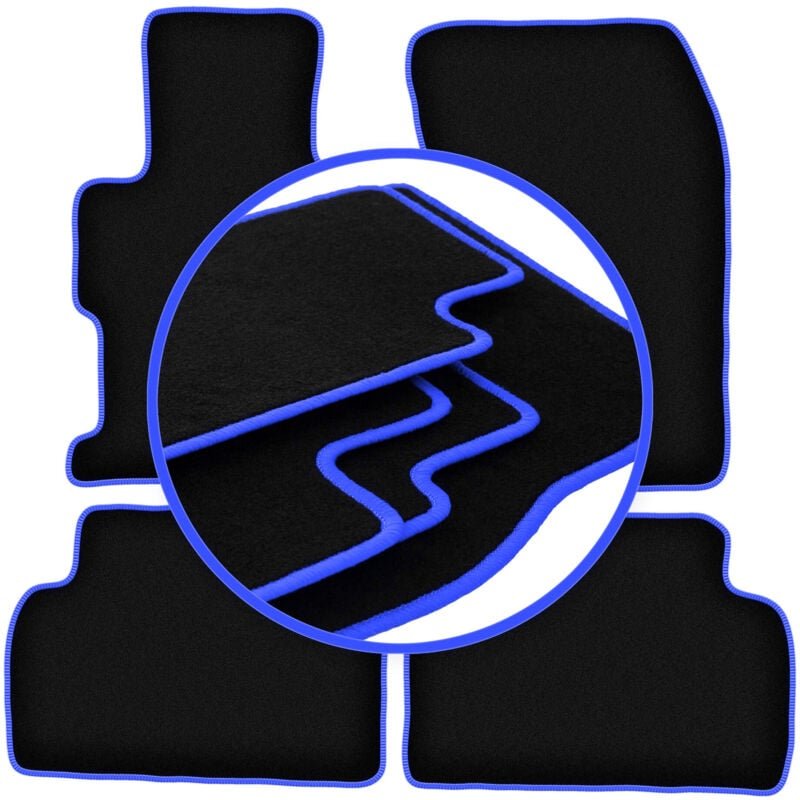 CARLUX-BLUE Autofußmatten für: Honda Civic IX Limousine (2011-2016)