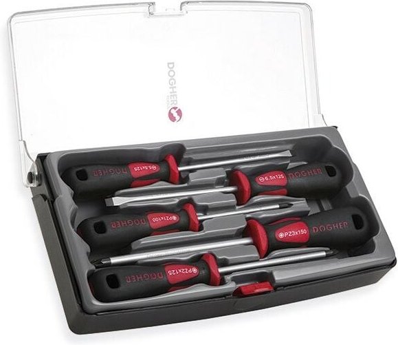 Schraubendreher-Set in Kunststoffbox, 5-teilig, Profi Dogher 330-002
