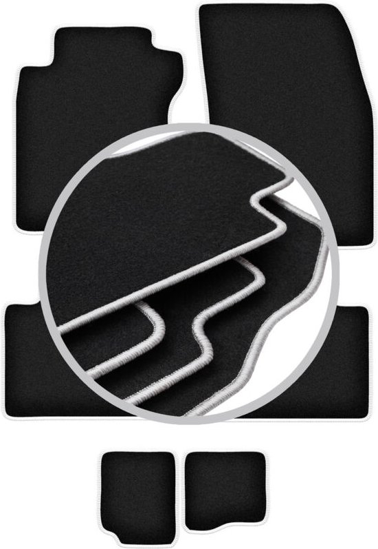 CARLUX-SILVER Autofußmatten für: Nissan X-Trail III T32 7-Sitzer (2014-2017)