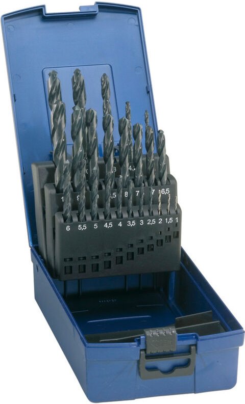 Thumbnail - Spiralbohrer-Satz in Kunststoffkassette hss din 338 n forum 19-teilig (1-10 mm)