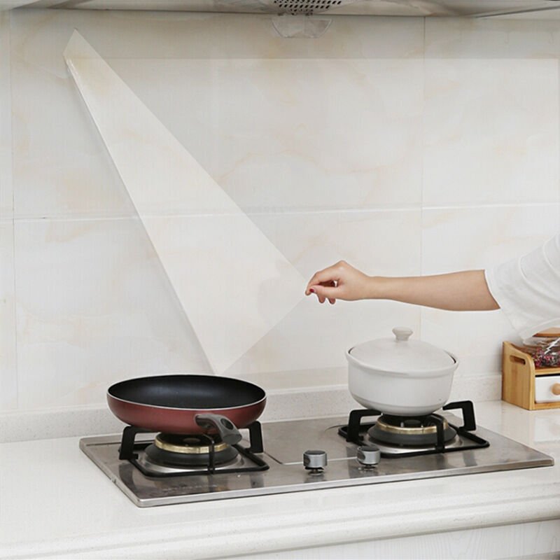 Küchenaufkleber, ölbeständig, wasserdicht, selbstklebende Folie für die Küche, hitzebeständig, ölbeständige Tapete für A...