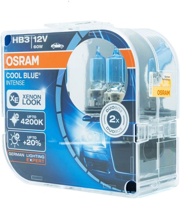 Osram Halogenlampen HB3 12V 4200K Warmweiß 60W P20d, 2 Stück