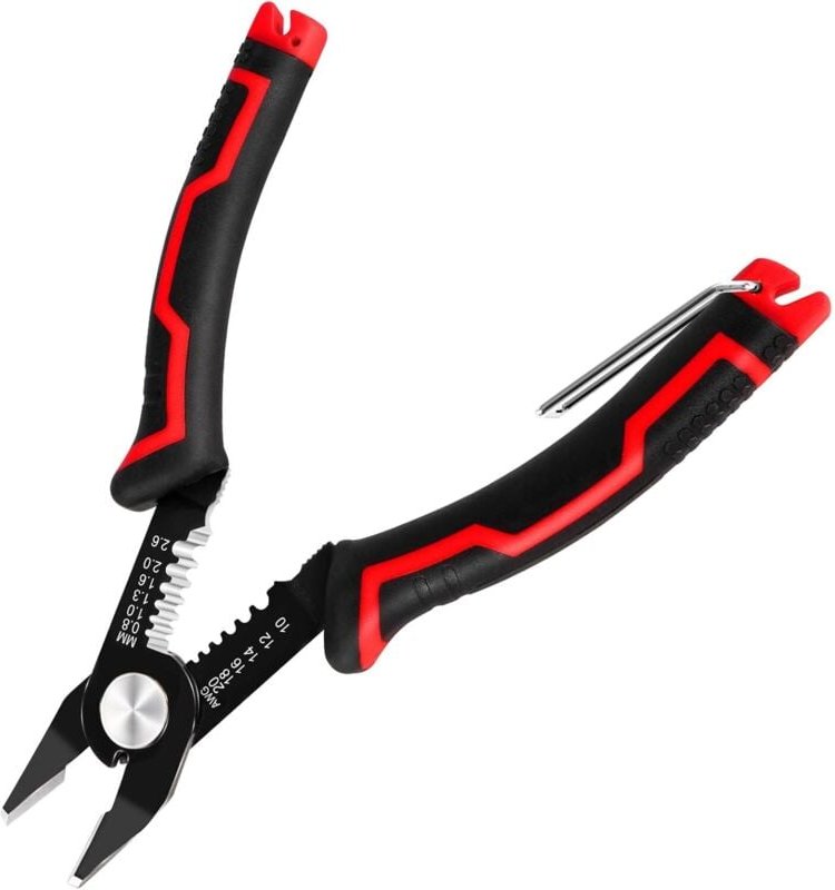 Thumbnail - Gabrielle - 3-in-1-Abisolierzange, Schneider und Abisolierer für awg 20–10-Kabel, feste Federn, Präzisionsdrahtschneider...