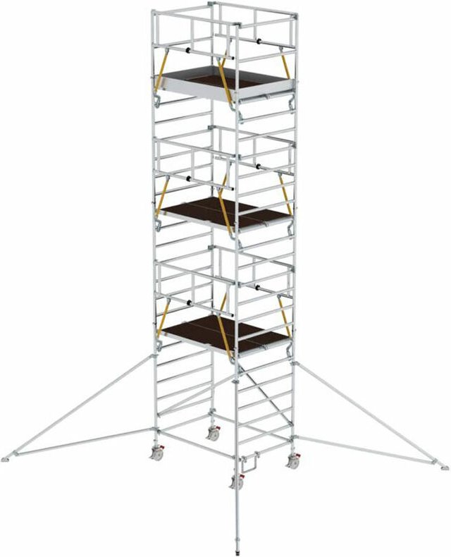 MUNK Rollgerüst SG mit Doppelplattform 1,35x1,80m und Ausleger 8,43m AH