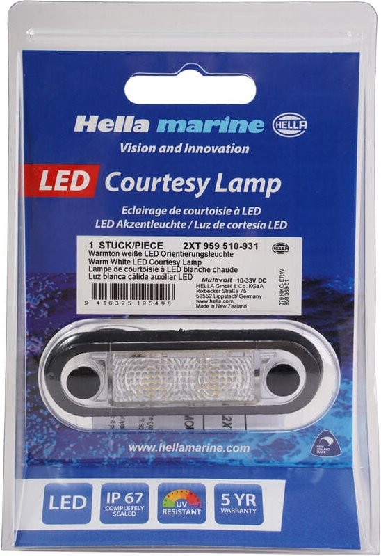 Marine Umgebungsleuchte LED IP67 Warmton weiß