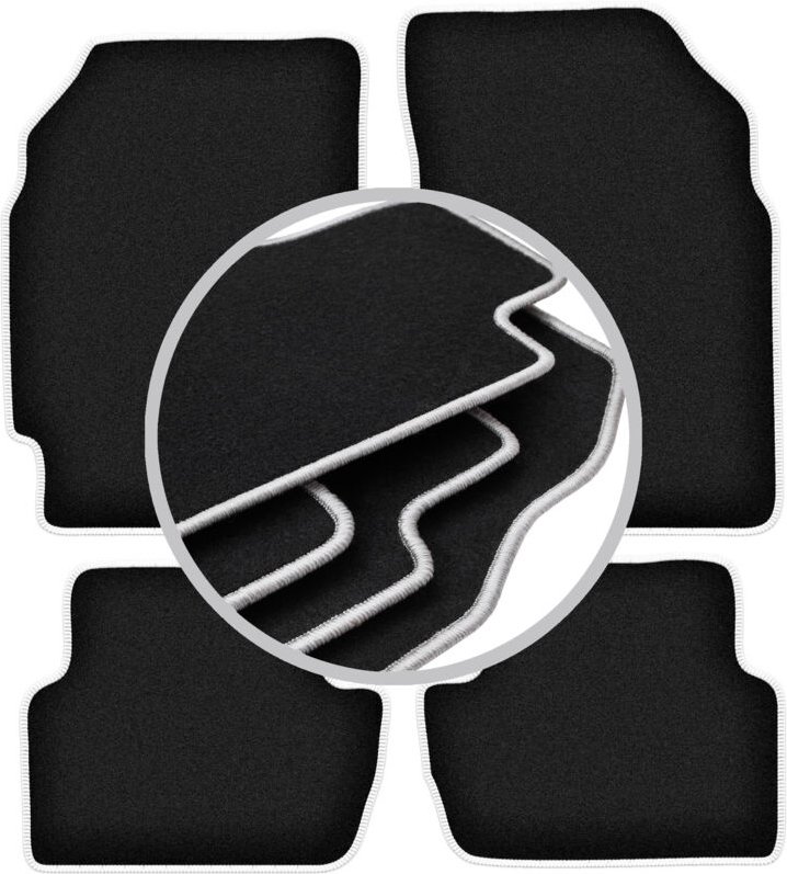 CARLUX-SILVER Autofußmatten für: Chevrolet Spark III M300 Fließheck (2009-2015)