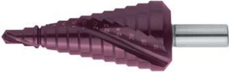 Stufenbohrer Universal hss spiralgenutet TiALN 6-36mm Format