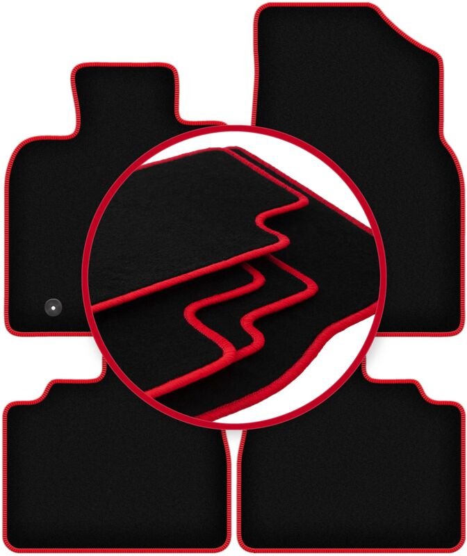 CARLUX-RED Autofußmatten für: Lexus ES VII Limousine (2017-)