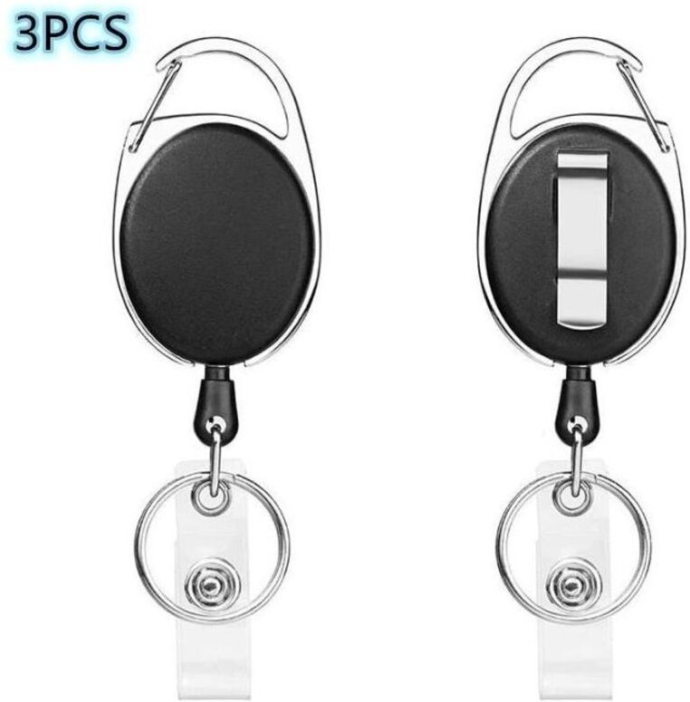 Yoyo, einziehbare Schlüsselanhängerrolle, Länge 65 cm, mit verstärkter Feder und strapazierfähiger Kordel, für Ausweise,...