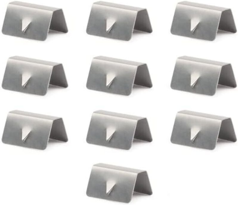 Clip per deflettori del vento KZQ 10 pezzi in acciaio inossidabile, clip per deflettori del vento e della pioggia, clip ...