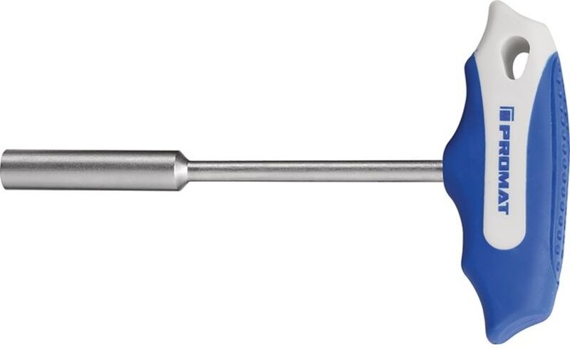 Sechskantsteckschlüssel Schlüsselweite 8 mm Klingenlänge 125 mm 2-Komponentengriff mit Quergriff