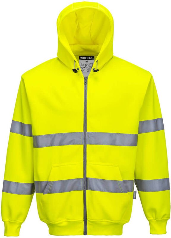Sweatzip Hoodie HiVis Gelb 2XL