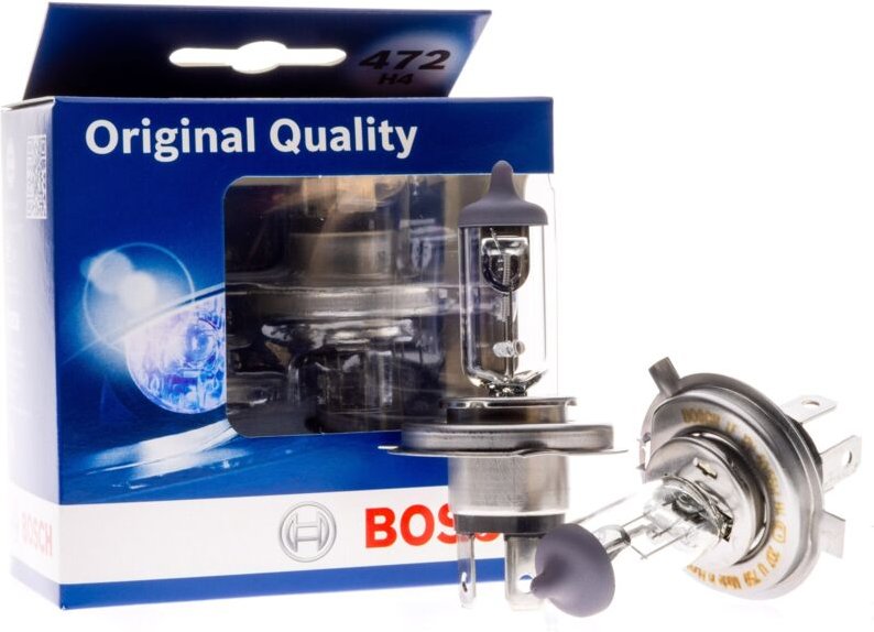 Bosch Halogenlampen H4 12V 3000K Gelb 55/65W P43t, 2 Stück