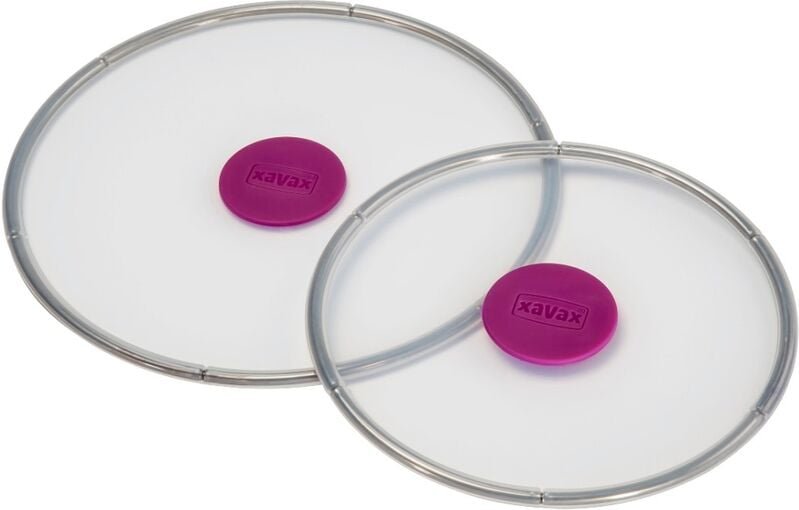 Thumbnail - 2x Frischhaltedeckel aus Silikon Rund 20cm/24cm Transparent