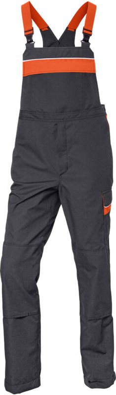 Kübler Latzhose kermel top psa 3 3358 dunkelgrau/orange Gr. 29