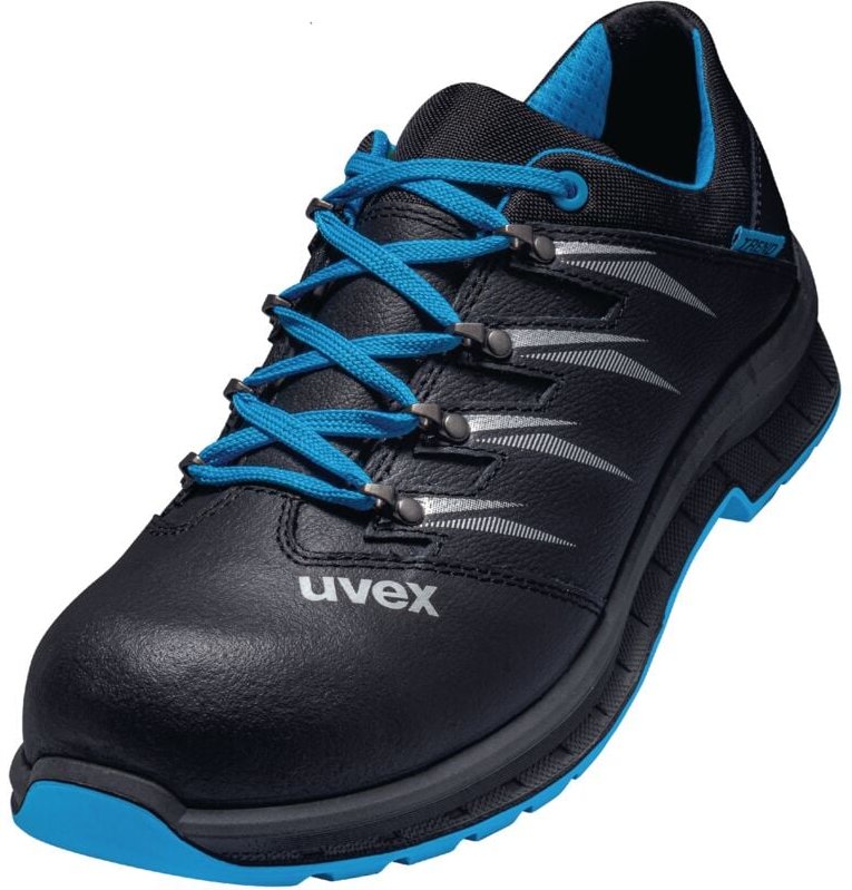 Thumbnail - Uvex - 2 trend Sicherheits-Halbschuh Gr.40 W11 S2 esd sr schwarz/blau 6934.8