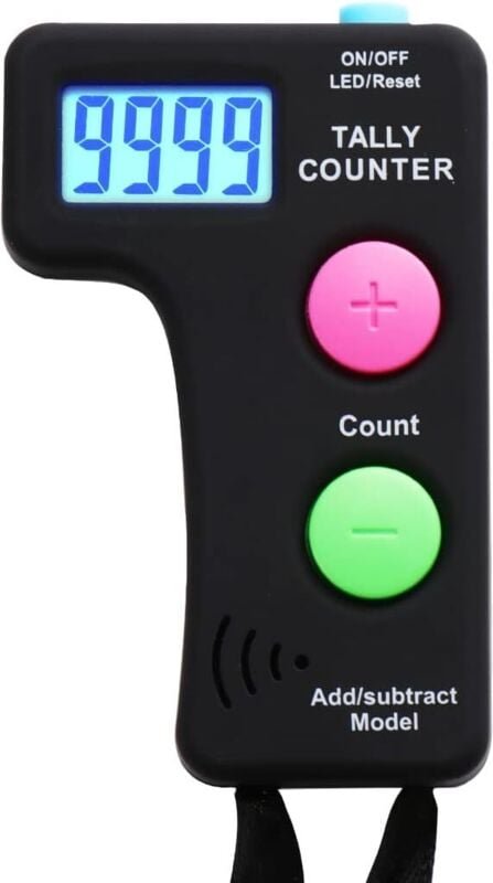 2er-Pack digitale Handzählzähler, elektronische Zählgeräte, Handzählgeräte für Sport/Lager, ergonomisches Design